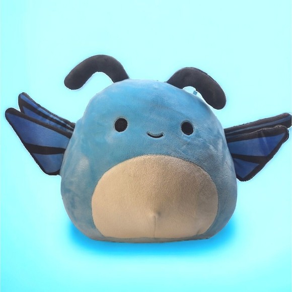 Squishmallows Toys Squishmallow Exclusive Fury Checkin Series Black And Blue Plush 8 Poshmark